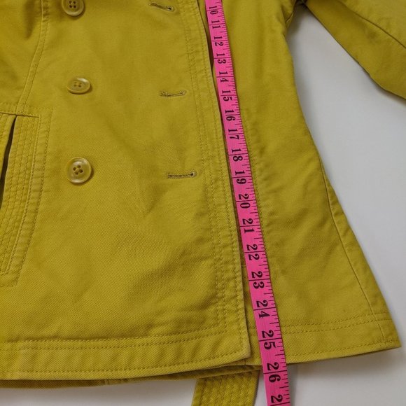 Gap Mustard Belted Jacket Size Small - Picture 15 of 17
